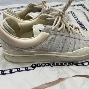 Adidas Off-White Leather Sneakers